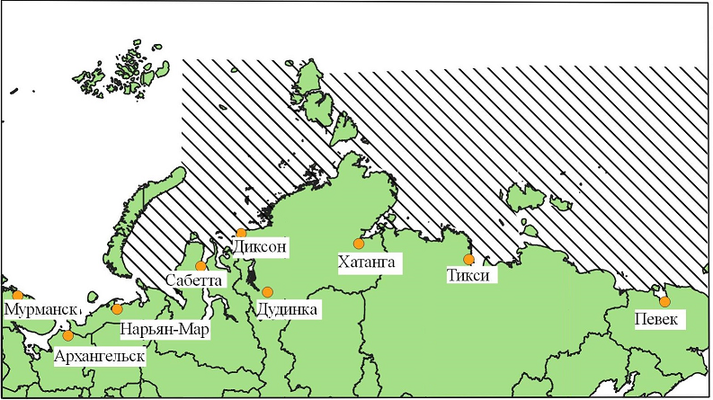 Main environmental problems in the development of the Northern sea route